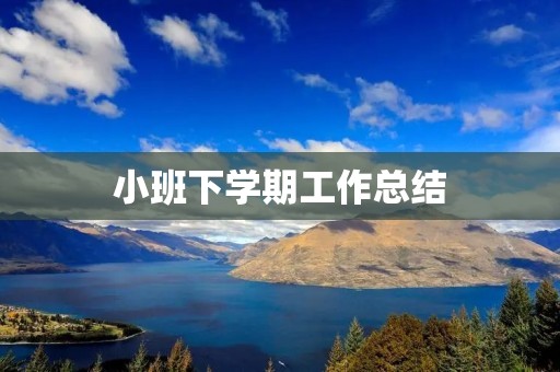小班下学期工作总结