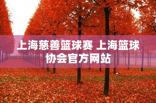上海慈善篮球赛 上海篮球协会官方网站 上海慈善篮球赛 上海篮球协会官方网站