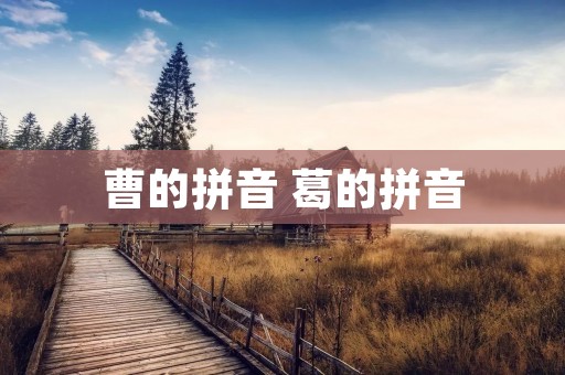曹的拼音 葛的拼音