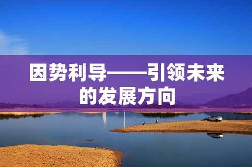 因势利导——引领未来的发展方向