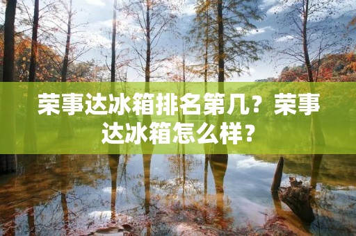 荣事达冰箱排名第几?荣事达冰箱怎么样? 荣事达冰箱排名第几?荣事达冰箱怎么样?
