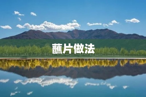 蘸片做法：让你轻松做出香脆可口的蘸片