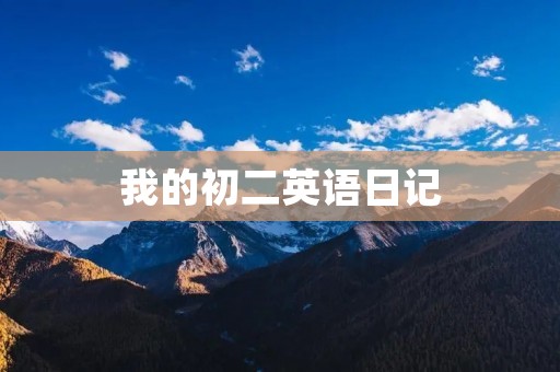 我的初二英语日记