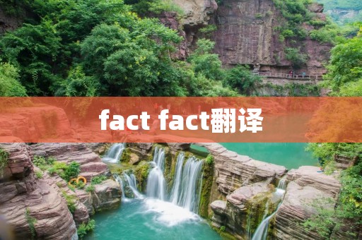 fact fact翻译