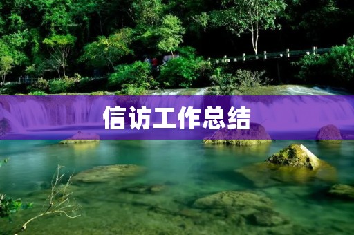 信访工作总结：走向更加高效的服务