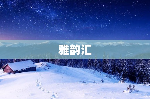 雅韵汇:让音乐跨越时空的桥梁 雅韵汇:让音乐跨越时空的桥梁