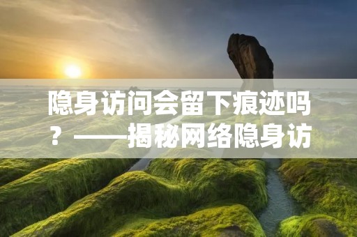 隐身访问会留下痕迹吗？——揭秘网络隐身访问的真相