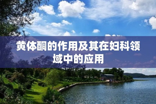 黄体酮的作用及其在妇科领域中的应用 黄体酮的作用及其在妇科领域中的应用