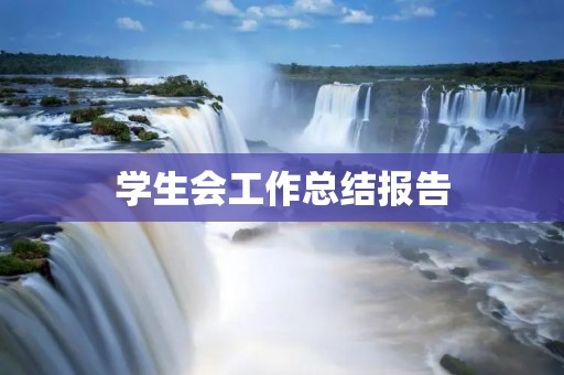 学生会工作总结报告