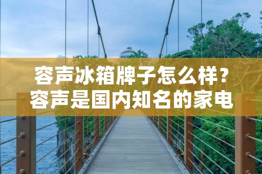 容声冰箱牌子怎么样？容声是国内知名的家电品牌之一，其冰箱产品备受消费者青睐。那么，容声冰箱牌子怎么样呢？下面就为大家详细介绍一下。