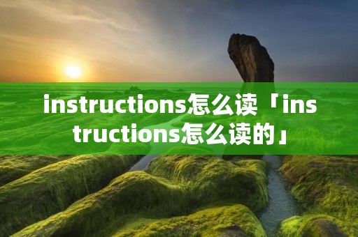 instructions怎么读「instructions怎么读的」