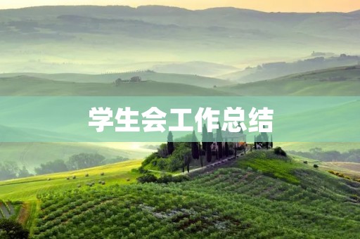 学生会工作总结：走过的路，积累的经验
