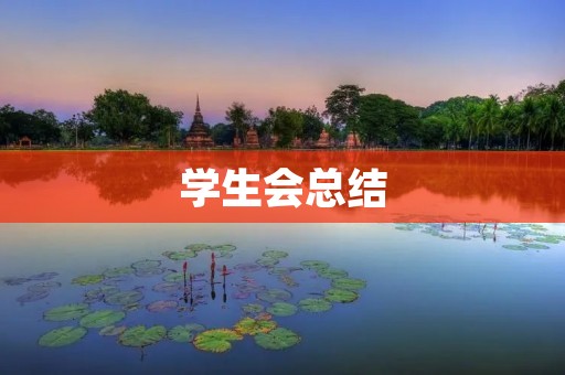 学生会总结：回顾与展望