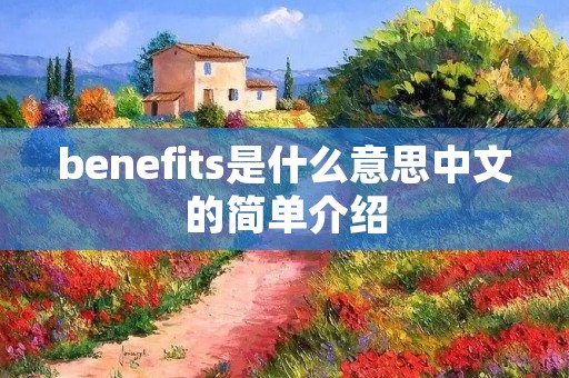 benefits是什么意思中文的简单介绍 benefits是什么意思中文的简单介绍