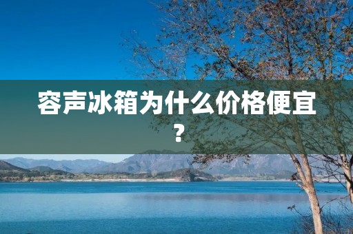 容声冰箱为什么价格便宜? 容声冰箱为什么价格便宜?