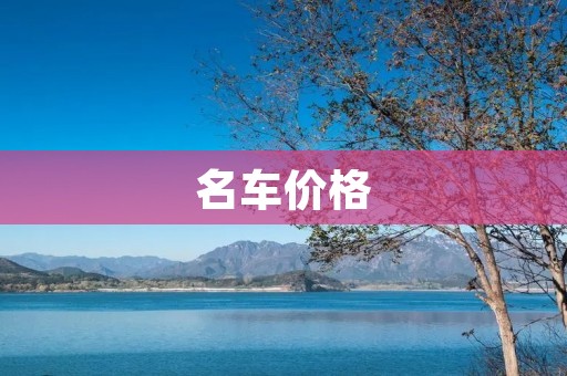 名车价格:豪车的价格到底有多高? 名车价格:豪车的价格到底有多高?