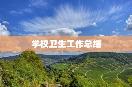 学校卫生工作总结