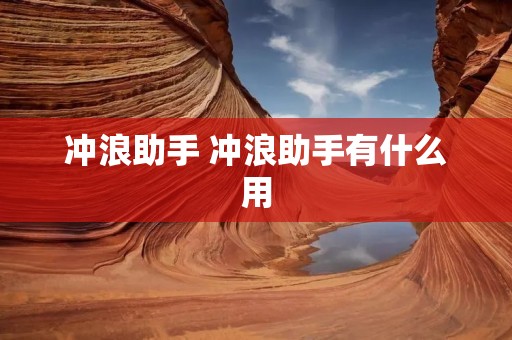 冲浪助手 冲浪助手有什么用