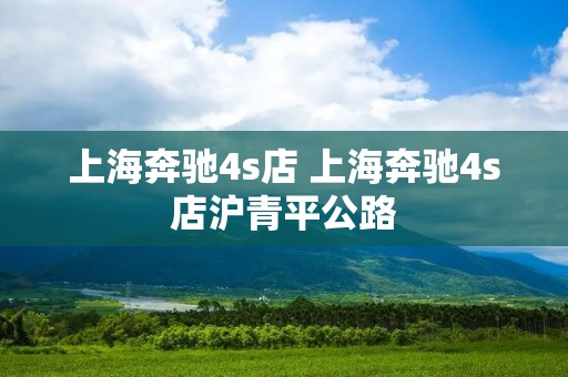 上海奔驰4s店 上海奔驰4s店沪青平公路
