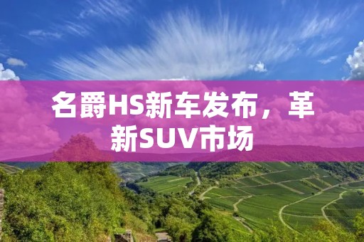 名爵HS新车发布,革新SUV市场 名爵HS新车发布,革新SUV市场