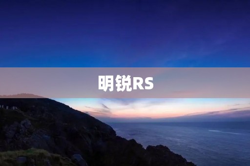 明锐RS：再次颠覆你对家用车的认知