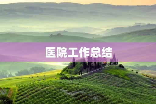 医院工作总结:提升医疗服务质量的关键因素