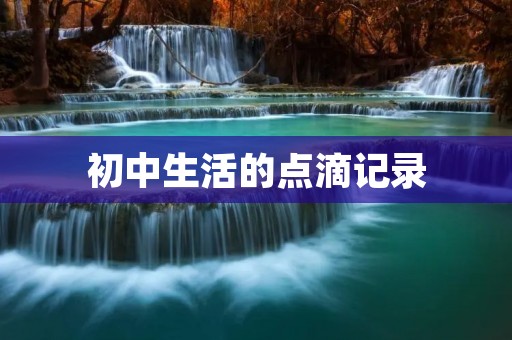 初中生活的点滴记录 初中生活的点滴记录