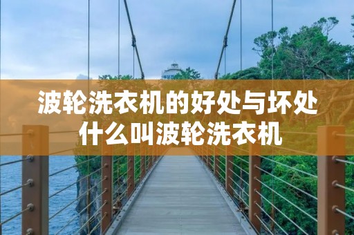 波轮洗衣机的好处与坏处 什么叫波轮洗衣机