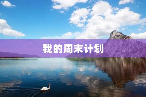 我的周末计划 我的周末计划