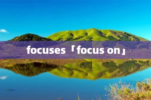focuses「focus on」