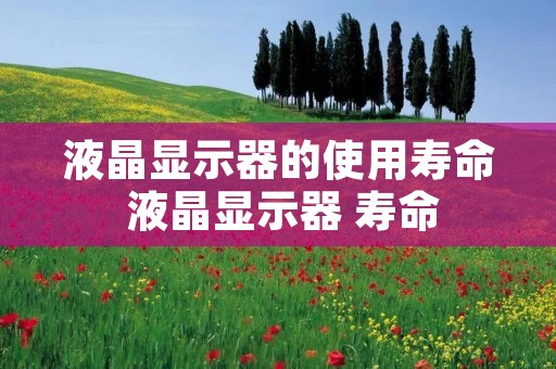 液晶显示器的使用寿命 液晶显示器 寿命