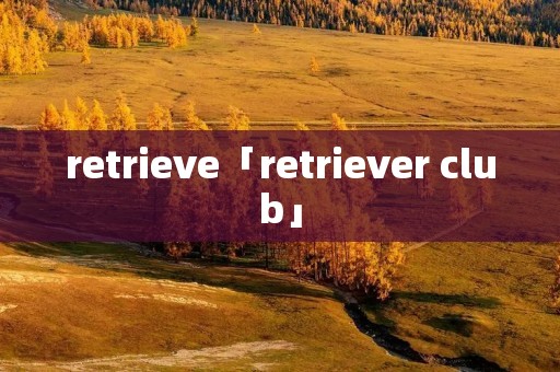 retrieve「retriever club」 retrieve「retriever club」