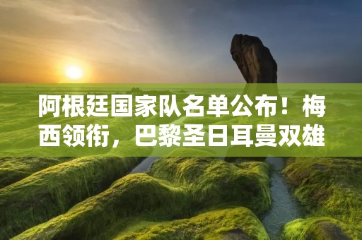 阿根廷国家队名单公布！梅西领衔，巴黎圣日耳曼双雄入选