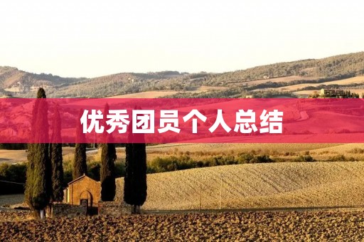 优秀团员个人总结