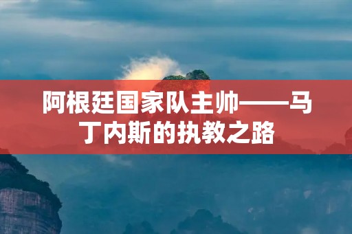 阿根廷国家队主帅——马丁内斯的执教之路