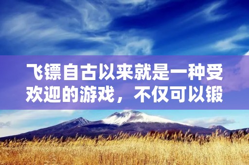 飞镖自古以来就是一种受欢迎的游戏，不仅可以锻炼手眼协调能力，还可以增强人的耐力和精神集中力。但是，为了让飞镖玩家们能够更好地享受游戏乐趣，我们需要了解一些飞镖的制作方法。下面将为大家介绍如何制作一把简单的飞镖。
