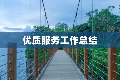 优质服务工作总结