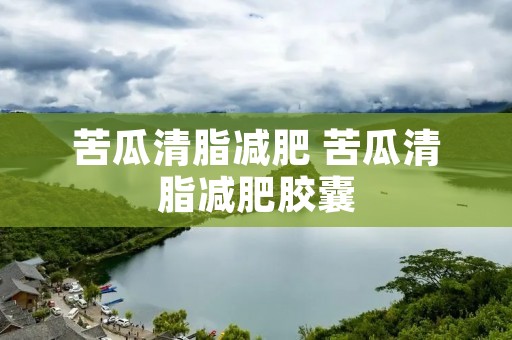苦瓜清脂减肥 苦瓜清脂减肥胶囊