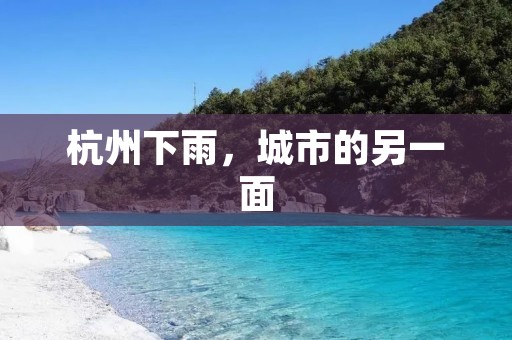 杭州下雨，城市的另一面