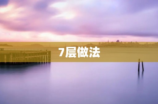7层做法：网络体系结构的完美设计