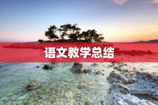 语文教学总结:从培养学生语言能力、阅读能力和写作能力出发
