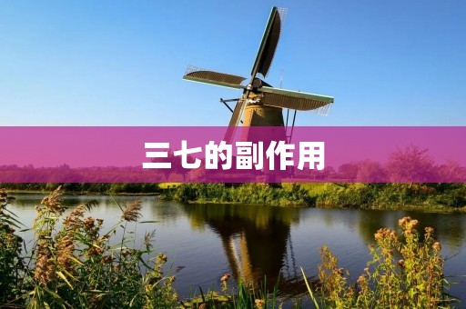 三七的副作用:详细解析 三七的副作用:详细解析