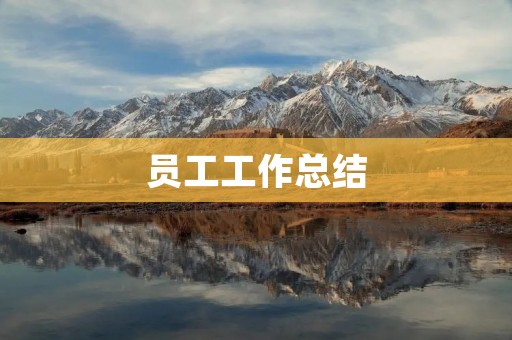 员工工作总结:提升自我,创造价值
