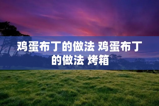 鸡蛋布丁的做法 鸡蛋布丁的做法 烤箱 鸡蛋布丁的做法 鸡蛋布丁的做法 烤箱
