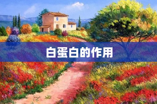 白蛋白的作用 白蛋白的作用