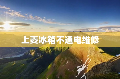 上菱冰箱不通电维修：详细解读