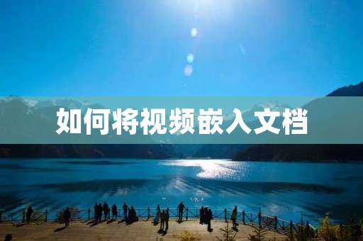 如何将视频嵌入文档