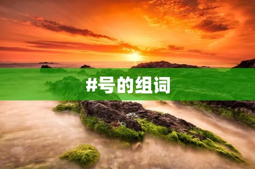#号的组词:从音乐符号到社交媒体标签 #号的组词:从音乐符号到社交媒体标签