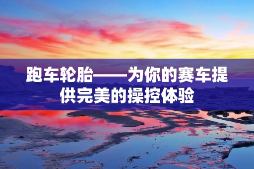 跑车轮胎——为你的赛车提供完美的操控体验