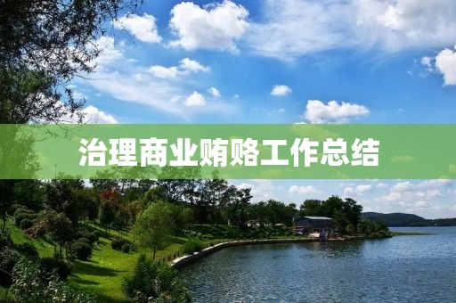 治理商业贿赂工作总结